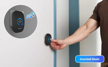 Smart Wireless Doorbell - 150M Range, 32 Chimes, Colorful Welcome.