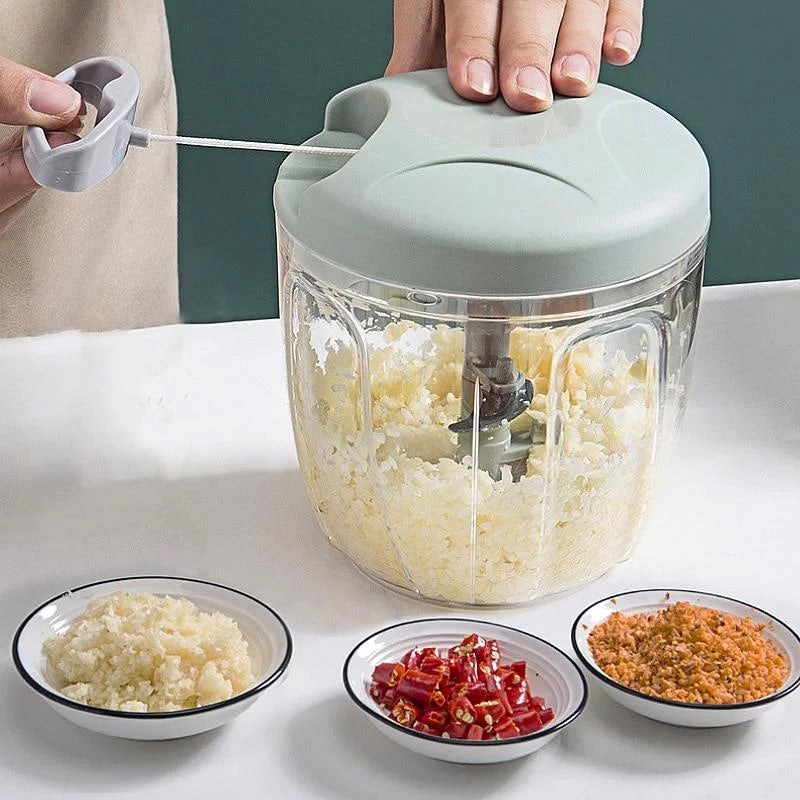 500/900ML, Multi-Function Manual Meat & Vegetable Chopper